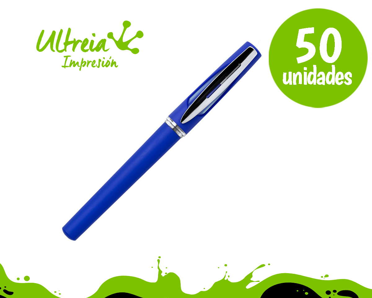 Bolígrafo de gel con tapa y cuerpo de plástico (50 Unidades)